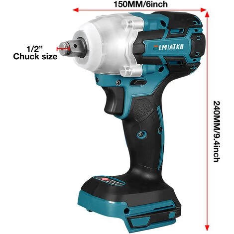 DRILLPRO 18V 588Nm Akku Schlagschrauber-LED Elektro Akkuschrauber (Nur Körper Ohne Batterie) 4 DRILLPRO 18V 588Nm Akku Schlagschrauber-LED Elektro Akkuschrauber (Nur Körper Ohne Batterie) – Bild 2