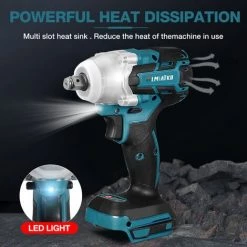 DRILLPRO 18V 588Nm Akku Schlagschrauber-LED Elektro Akkuschrauber (Nur Körper Ohne Batterie) 11 DRILLPRO 18V 588Nm Akku Schlagschrauber-LED Elektro Akkuschrauber (Nur Körper Ohne Batterie) -Drehschlagschrauber Soldes 57163064 5