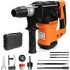 GOPLUS Professional Bohrhammer, 1500W Elektrobohrmaschine Mit 8mm/10mm/12mm Bohrer, 800 U/min & 4000 B/min Schlagbohrmaschine Mit 6 Gaenge Für Holz Beton Stahl -Drehschlagschrauber Soldes 57493148 1