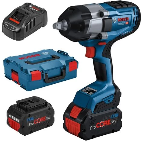 ROBERT BOSCH GMBH Bosch BiTurbo Akku-Drehschlagschrauber GDS 18V-1000 Professional, Ausführung: 06019J8302, 2x8Ah/L-BOXX 3 ROBERT BOSCH GMBH Bosch BiTurbo Akku-Drehschlagschrauber GDS 18V-1000 Professional, Ausführung: 06019J8302, 2x8Ah/L-BOXX