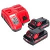 .MILWAUKEE. Milwaukee M18 FMTIW2F12-302X Akku Schlagschrauber 18 V 745 Nm 1/2" Brushless + 2x Akku 3,0 Ah + Ladegerät + HD Box