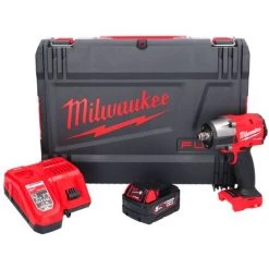 .MILWAUKEE. Milwaukee M18 FMTIW2F12-501X Akku Schlagschrauber 18 V 745 Nm 1/2" Brushless + 1x Akku 5,0 Ah + Ladegerät + HD Box