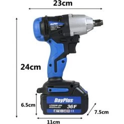 DAY PLUS 18V Akku Schlagschrauber 1/2 Zoll, 420 Nm Akku Drehschlagschrauber Mit LED-Leicht, Vorwärts- Und Rückwärts Drehung Schlagschrauber Set Mit 2 X 6,0 Ah Akku, Schnellladegerät, Gürtelclip Und Koffer 11 DAY PLUS 18V Akku Schlagschrauber 1/2 Zoll, 420 Nm Akku Drehschlagschrauber Mit LED-Leicht, Vorwärts- Und Rückwärts Drehung Schlagschrauber Set Mit 2 X 6,0 Ah Akku, Schnellladegerät, Gürtelclip Und Koffer -Drehschlagschrauber Soldes 59313483 5