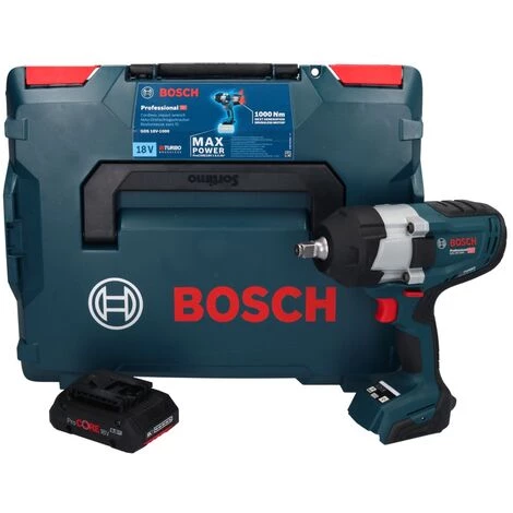 Bosch GDS 18V-1000 Professional Akku Drehschlagschrauber 18 V 1000 Nm BITURBO Brushless + 1x ProCORE Akku 4,0 Ah + L-Boxx - Ohne Ladegerät 4 Bosch GDS 18V-1000 Professional Akku Drehschlagschrauber 18 V 1000 Nm BITURBO Brushless + 1x ProCORE Akku 4,0 Ah + L-Boxx - Ohne Ladegerät – Bild 2