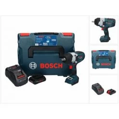 Bosch GDS 18V-1000 C Professional Akku Drehschlagschrauber 18 V 1000 Nm BITURBO Brushless + 1x ProCORE Akku 4,0 Ah + Ladegerät + GCY 42 Bluetooth Modul + L-Boxx