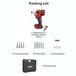 MENSELA Akku Schlagschrauber Bürstenloser Schrauber Ohne Akku -Drehschlagschrauber Soldes 60708256 3