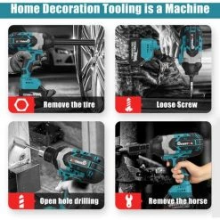 MUSTOOL Akku Schlagschrauber 2200Nm 18V Ratschen Schrauber Kompatibel Mit 2 Batterien 11 MUSTOOL Akku Schlagschrauber 2200Nm 18V Ratschen Schrauber Kompatibel Mit 2 Batterien -Drehschlagschrauber Soldes 61229202 5
