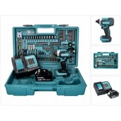 Makita DTD 152 SGX5 Akku Schlagschrauber 18 V 165 Nm + 1x Akku 6,0 Ah + Ladegerät + 101 Tlg. Zubehör Set + Koffer -Drehschlagschrauber Soldes 63842230 4
