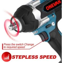 ONEVAN Akku-Schlagschrauber, Akku-Drehschlagschrauber 1800N.M Akku-Schlagschrauber Für LKWs 1/2 Zoll Für 18V Makita Akku-Antriebswerkzeug – Mit 2 Akkus 10 ONEVAN Akku-Schlagschrauber, Akku-Drehschlagschrauber 1800N.M Akku-Schlagschrauber Für LKWs 1/2 Zoll Für 18V Makita Akku-Antriebswerkzeug – Mit 2 Akkus -Drehschlagschrauber Soldes 63951541 4