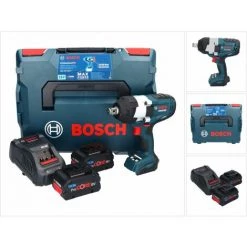 Bosch GDS 18V-1050 H  Akku Drehschlagschrauber 18 V 1050 Nm 3/4" Biturbo Brushless + 2x ProCORE Akku 5,5 Ah + Ladegerät + L-Boxx ( 06019J8503 )