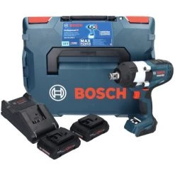 Bosch GDS 18V-1050 H  Akku Drehschlagschrauber 18 V 1050 Nm 3/4" Biturbo Brushless + 2x ProCORE Akku 4,0 Ah + Ladegerät + L-Boxx -Drehschlagschrauber Soldes 64512333 2