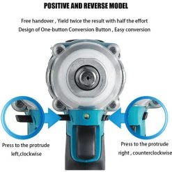 DRILLPRO Akku-Schlagschrauber Ratschen Schrauber Mit 2 Batterien -Drehschlagschrauber Soldes 65849848 3