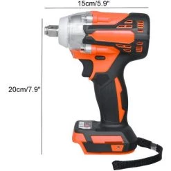 DRILLPRO 2-in-1-bürstenloser Kabelloser Elektrischer 1/2-Zoll-Schraubenschlüssel 1/4-Zoll-Schraubendreher -Drehschlagschrauber Soldes 65849850 2