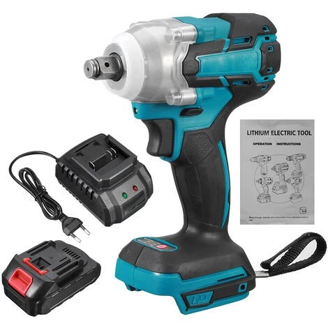 FASGET Elektrischer Kabelloser Bürstenloser Schlagschrauber Bohrereinsatz 1 Akku 3 FASGET Elektrischer Kabelloser Bürstenloser Schlagschrauber Bohrereinsatz 1 Akku