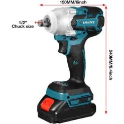 FASGET Elektrischer Kabelloser Bürstenloser Schlagschrauber Bohrereinsatz 1 Akku 8 FASGET Elektrischer Kabelloser Bürstenloser Schlagschrauber Bohrereinsatz 1 Akku -Drehschlagschrauber Soldes 65849851 2
