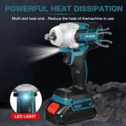 FASGET Elektrischer Kabelloser Bürstenloser Schlagschrauber Bohrereinsatz 1 Akku 11 FASGET Elektrischer Kabelloser Bürstenloser Schlagschrauber Bohrereinsatz 1 Akku -Drehschlagschrauber Soldes 65849851 5