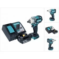 Makita DTW 285 RT1 Akku Schlagschrauber 18 V 280 Nm 1/2" Brushless + 1x Akku 5,0 Ah + Ladegerät