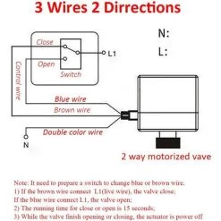 HELLO KITTY BAIN Drei-Wege-Miniatur-Zentralklimaanlage Fan Coil Wire Mouth Elektrischer Zwei-Wege-Kugelhahn (DN15) -Drehschlagschrauber Soldes 66020061 3
