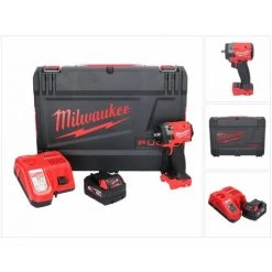Milwaukee M18 FIW2F38-501X Akku Schlagschrauber 18 V 339 Nm 3/8 " Brushless + 1x Akku 5,0 Ah + Ladegerät + HD Box -Drehschlagschrauber Soldes 66651199 3