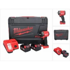 Milwaukee M18 FIW2F38-502X Akku Schlagschrauber 18 V 339 Nm 3/8 " Brushless + 2x Akku 5,0 Ah + Ladegerät + HD Box