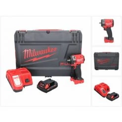 .MILWAUKEE. Milwaukee M18 FIW2F38-201X Akku Schlagschrauber 18 V 339 Nm 3/8 " Brushless + 1x Akku 2,0 Ah + Ladegerät + HD Box -Drehschlagschrauber Soldes 66651260 5