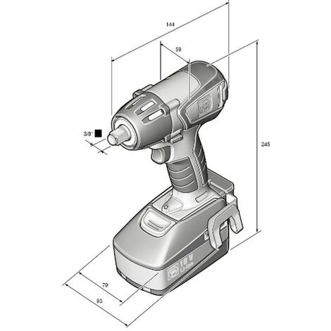 Fein Akku Schlagschrauber ASCD18-300W2 18V 1/2Zoll 290NM 3,0Ah Akku Ladegerät 4 Fein Akku Schlagschrauber ASCD18-300W2 18V 1/2Zoll 290NM 3,0Ah Akku Ladegerät – Bild 2