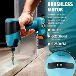 GIZCAM 18V Akku Schlagschrauber,180 Nm, 2,0-Ah-Akku, 6,35-mm-Spannfutter, 2800 IPM Max. Schlagzahl, 0-2200 U/min Rotationsgeschwindigkeit, TDID20K -Drehschlagschrauber Soldes 67676447 4
