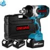 ONEVAN Hohe Drehmoment Bürstenlosen Elektrische 2500W 2200N.M Schlagschrauber Cordless Schlüssel Power Tools Für Makita 18V Batterie 1 ONEVAN Hohe Drehmoment Bürstenlosen Elektrische 2500W 2200N.M Schlagschrauber Cordless Schlüssel Power Tools Für Makita 18V Batterie -Drehschlagschrauber Soldes 68674464 1