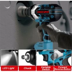 ONEVAN Hohe Drehmoment Bürstenlosen Elektrische 2500W 2200N.M Schlagschrauber Cordless Schlüssel Power Tools Für Makita 18V Batterie 11 ONEVAN Hohe Drehmoment Bürstenlosen Elektrische 2500W 2200N.M Schlagschrauber Cordless Schlüssel Power Tools Für Makita 18V Batterie -Drehschlagschrauber Soldes 68674464 5