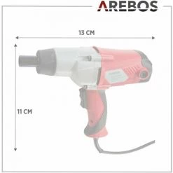 AREBOS Elektro Schlagschrauber Schrauber Mit Koffer 1010 W Netzbetrieb 450 Nm - Rot 11 AREBOS Elektro Schlagschrauber Schrauber Mit Koffer 1010 W Netzbetrieb 450 Nm - Rot -Drehschlagschrauber Soldes 6870988 5